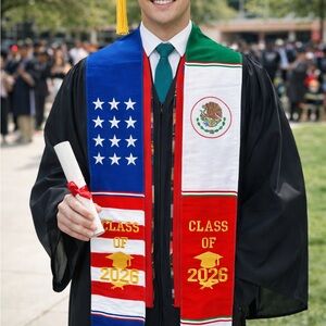 Binational Graduation Class 2026 Mexican sash /stole